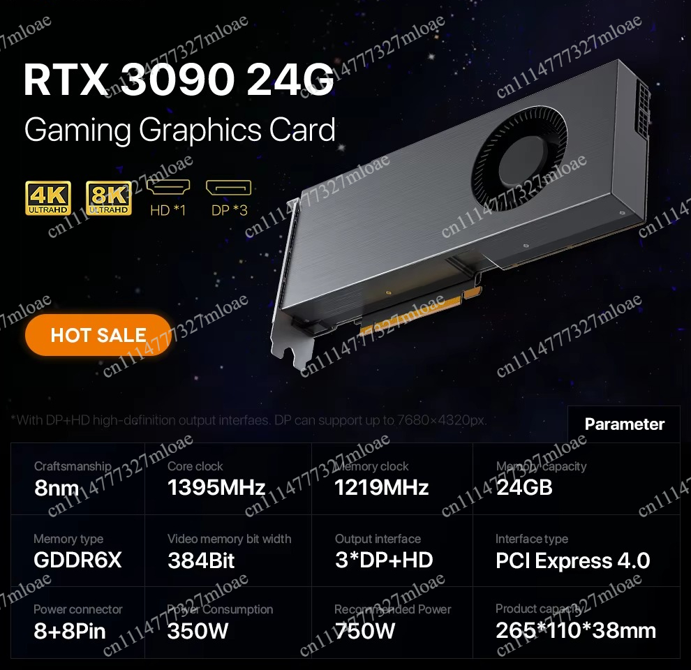 Rtx 3090 24Gb Graphics Card - Placa Gráfica RTX 3090 DDR6X, RTX