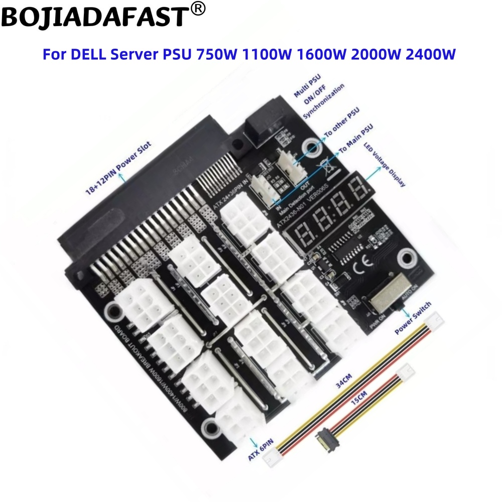 Placa de Distribuição de Energ - 2400W Server Psu Breakout Board avaliação e preço