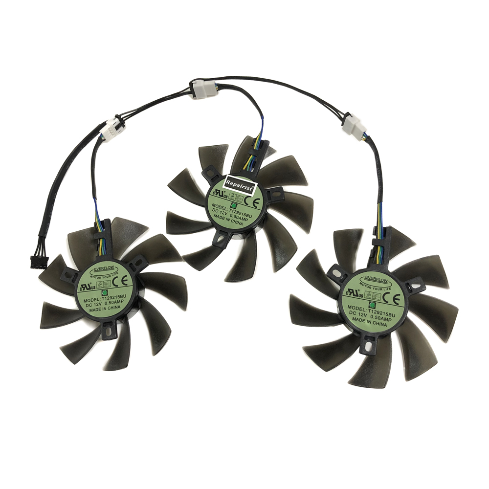 3 pcs/set, DIY cooler, T129215 - Rx 5700 Xt 8Gb Video Card avaliação e preço