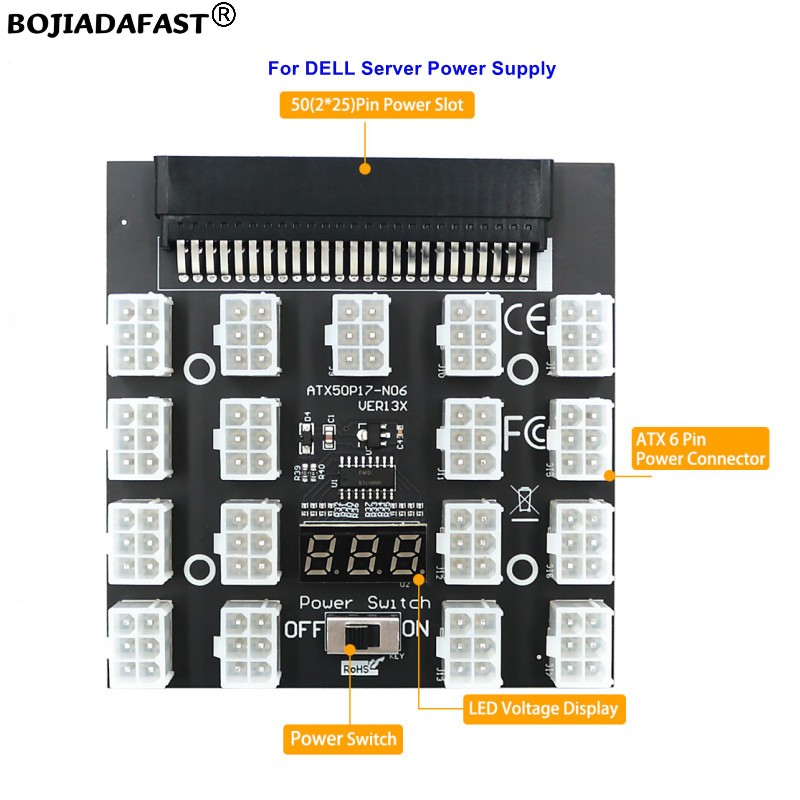 Placa Adaptadora de Fonte de A - 2400W Server Psu Breakout Board avaliação e preço