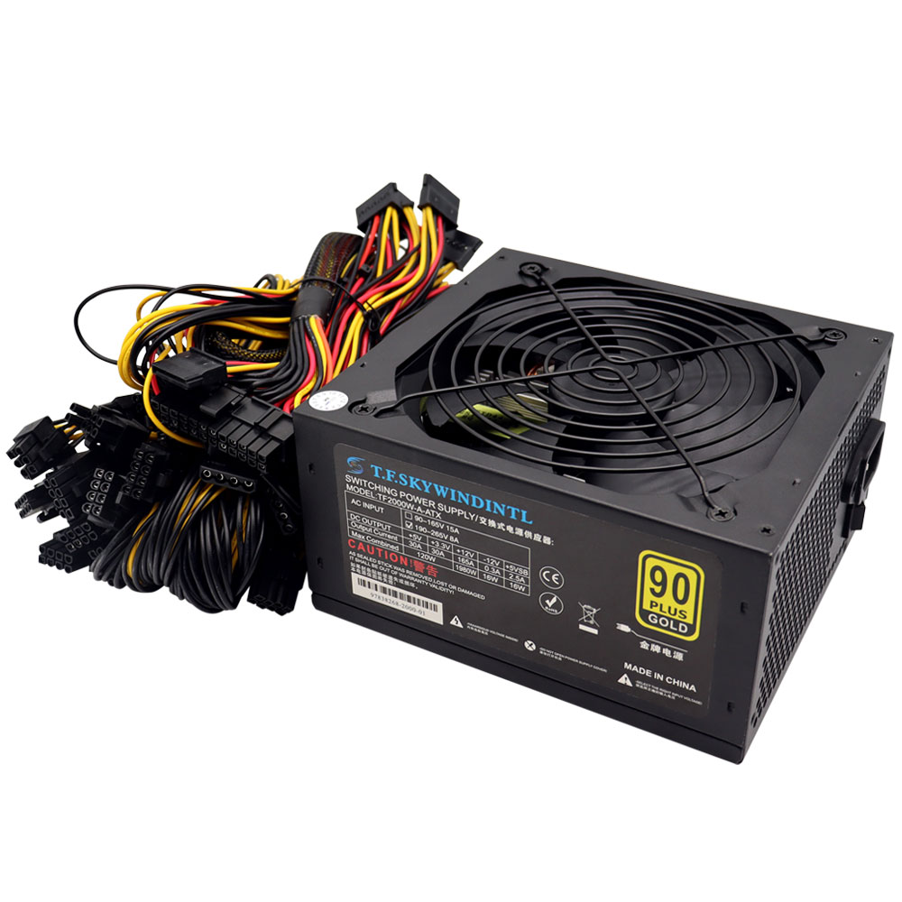 Fonte de alimentação para PC T - 2000W Atx Mining Power Supply avaliação e preço