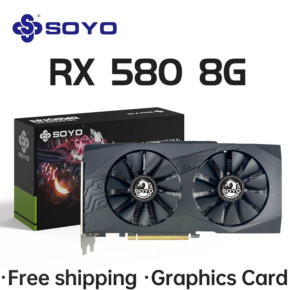Placa de Vídeo SOYO AMD Radeon - Rx 580 8Gb 2048Sp Gpu avaliação e preço
